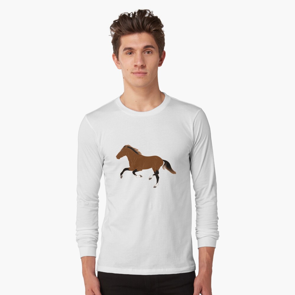 Aperçu de l'œuvre T-shirt manches longues créée et vendue par WebEquitation.