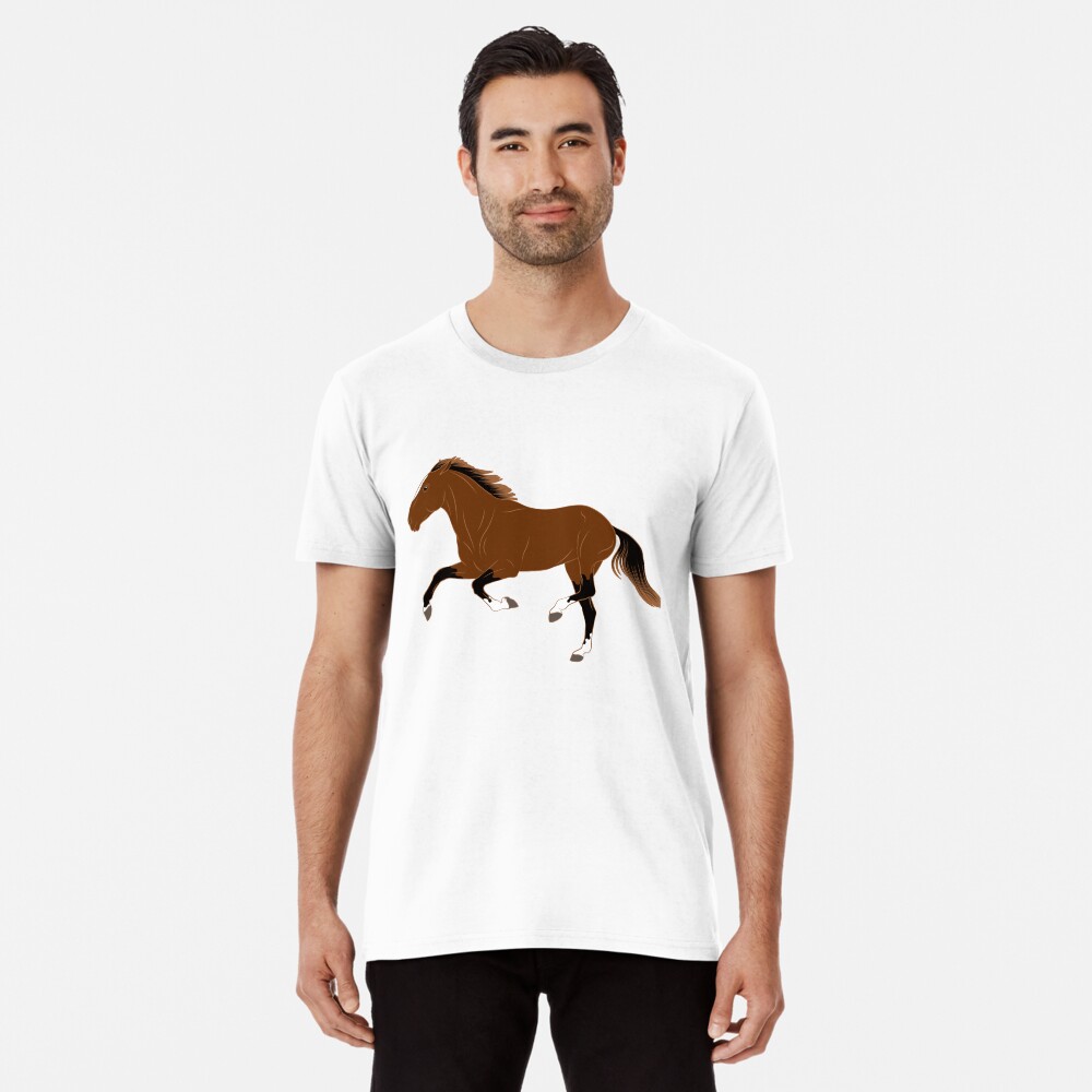 Aperçu de l'œuvre T-shirt premium créée et vendue par WebEquitation.