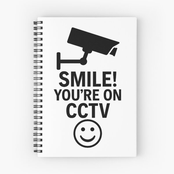 Item preview, SMILE YOU'RE ON CCTV designed and sold by TheWonkyEaselCo.