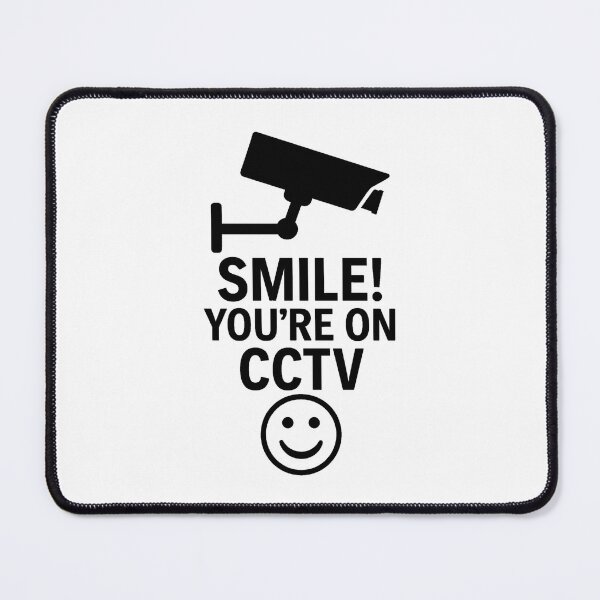 Item preview, SMILE YOU'RE ON CCTV designed and sold by TheWonkyEaselCo.