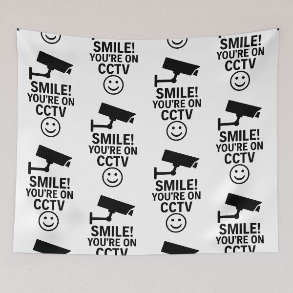 Item preview, SMILE YOU'RE ON CCTV designed and sold by TheWonkyEaselCo.