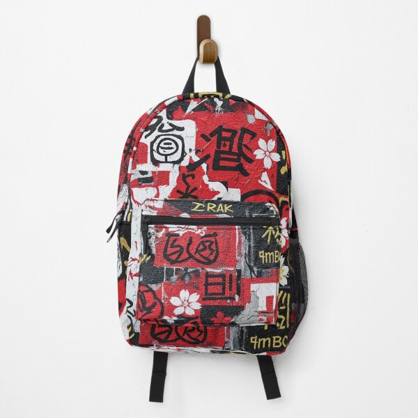 Item preview, Kintsugi Graffiti Urban Renewal Black White Red Gold designed and sold by JohnnyVillas.