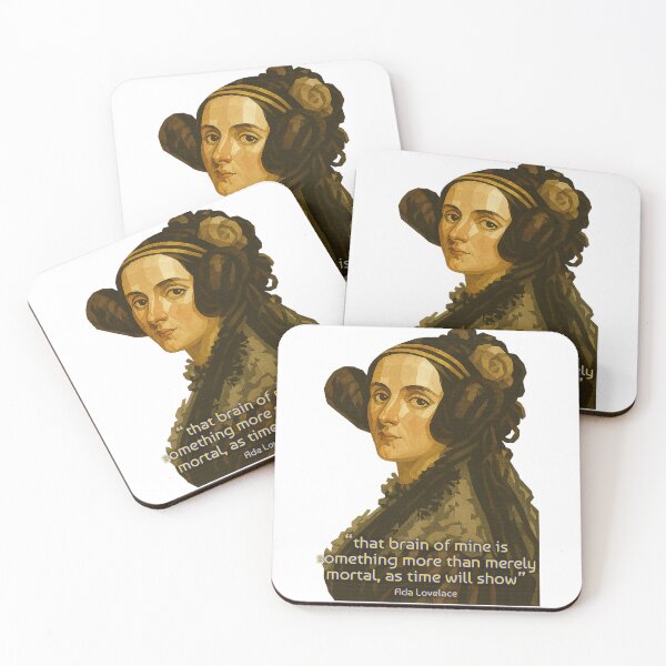 Item preview, Quote by Ada Lovelace : “that brain of mine is something more than merely mortal, as time will show” designed and sold by eebee00.