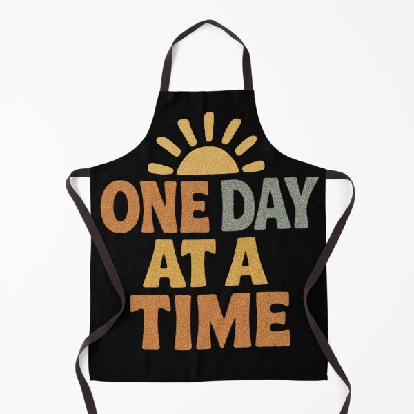 Item preview, One Day at a Time – Retro Vintage Typography Design designed and sold by PixelPunx.