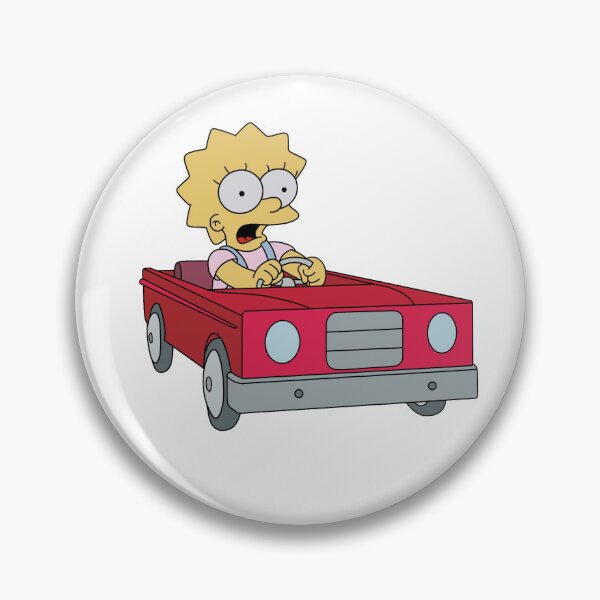 Artikelvorschau, Lisa Simpson fährt Auto entworfen und verkauft von WillowTreeArt.