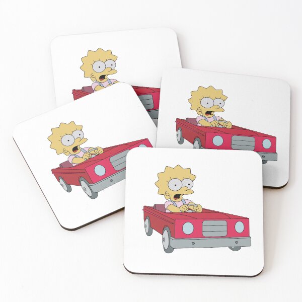 Artikelvorschau, Lisa Simpson fährt Auto entworfen und verkauft von WillowTreeArt.