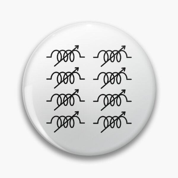 Item preview, Coil Style Variable Inductor Electrical Symbol Multipack Sheet designed and sold by ThePungineer.
