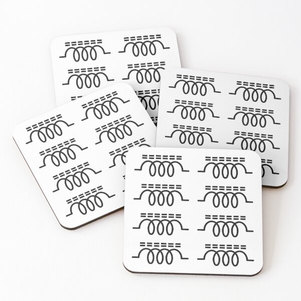 Item preview, Ferrite Core Coil Inductor Electrical Symbol Multipack Sheet designed and sold by ThePungineer.