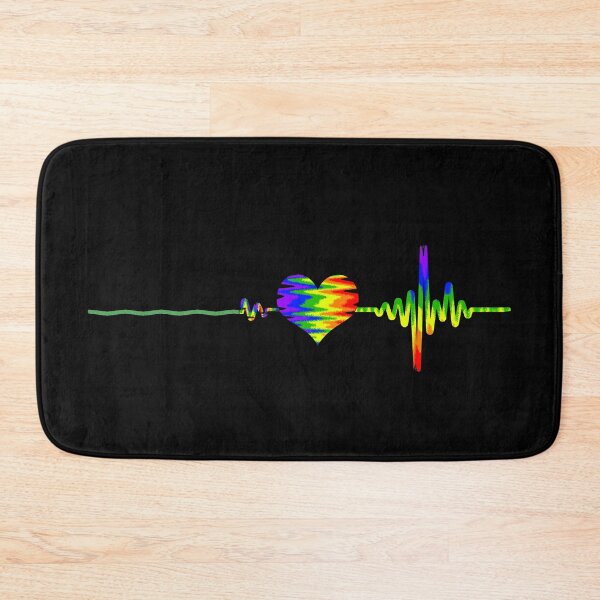 Item preview, Lifeline: LGBTQIA2S+ Rainbow Heartbeat designed and sold by Qweird Artistry.