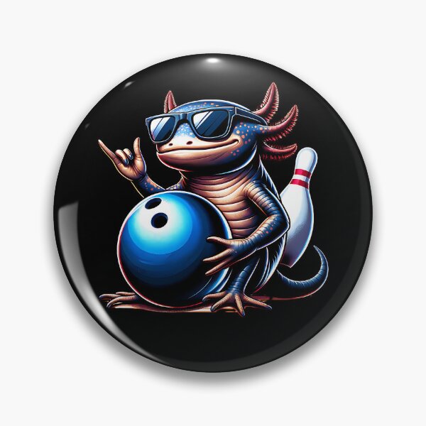 Item preview, A cool axolotl plays bowling designed and sold by ReneMM.