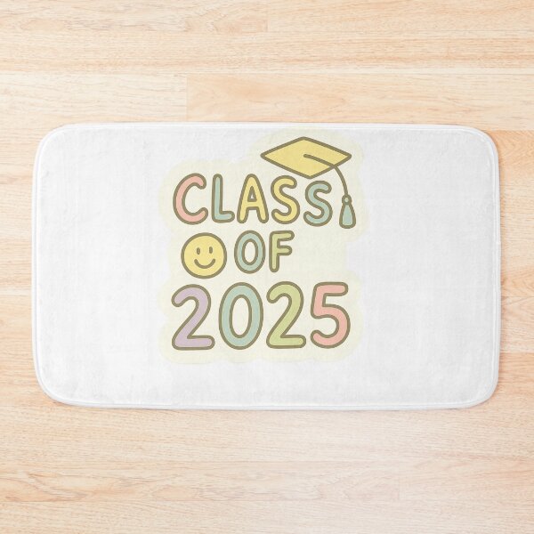 Item preview, Class of 2025 Pastel Graduation Art – Cute Smiley Cap Design designed and sold by Trendy Sticker & Merch Collection - Express Yourself.