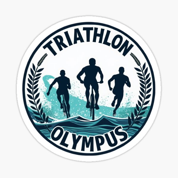 Item preview, Triathlon Olympus | Swim Bike Run Champion Emblem designed and sold by Triathlongram.