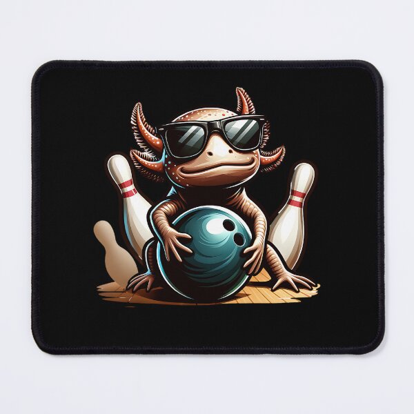 Item preview, A cool axolotl plays bowling designed and sold by ReneMM.