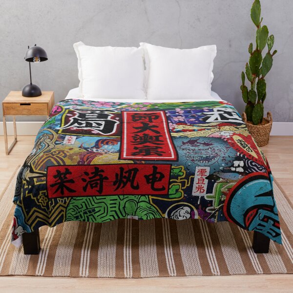 Item preview, Festival Hanami Graffiti Japón Aop designed and sold by JohnnyVillas.