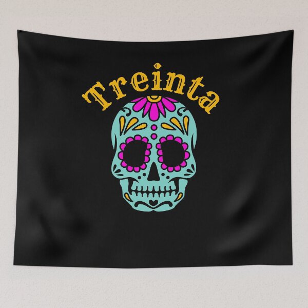 Item preview, Treinta Fiesta de Cumpleaños 30 Española Genial Esqueleto de Azúcar designed and sold by snowry.