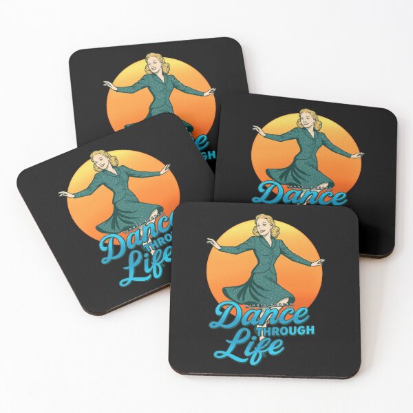 Item preview, Vintage Hollywood Dance Icon – Dance Through Life Retro Design designed and sold by Neonyx2020.