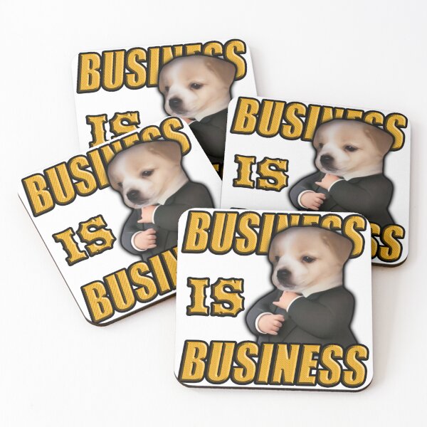Item preview, BUSINESS IS BUSINESS – Executive Doggo designed and sold by Mr Monkey Store.