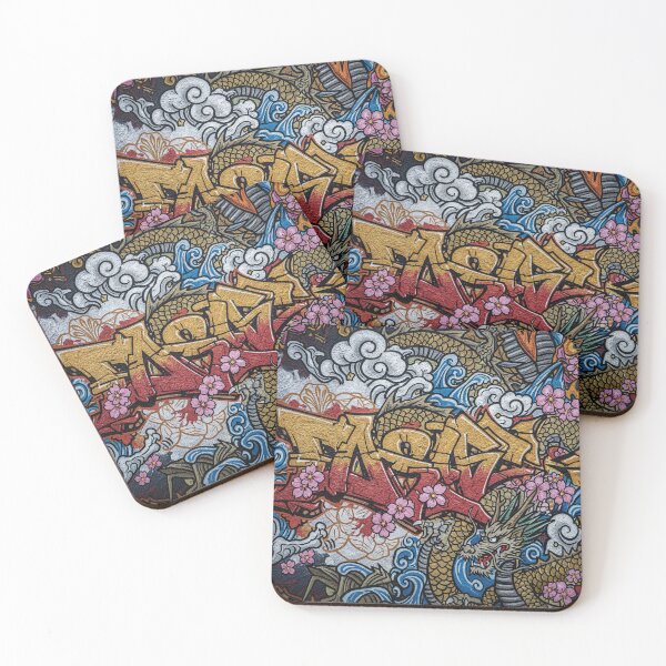Item preview, Dragon Tide Graffiti Fusion Japan Aop designed and sold by JohnnyVillas.
