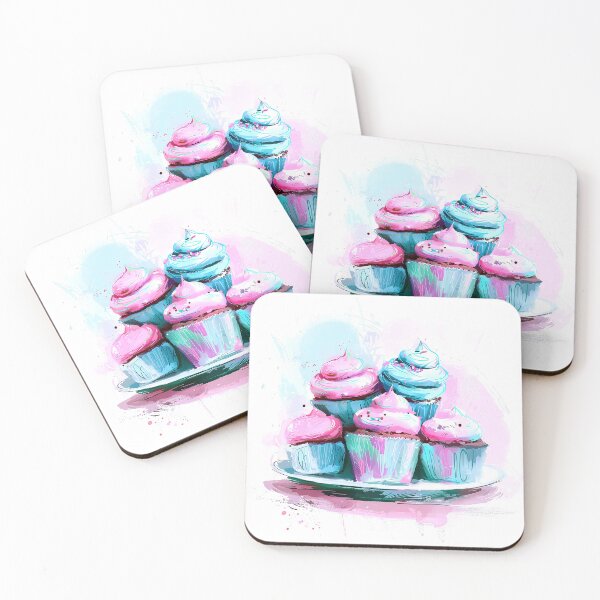 Artikelvorschau, Cupcake Cupcakes Pastell entworfen und verkauft von ArtbyJustis.