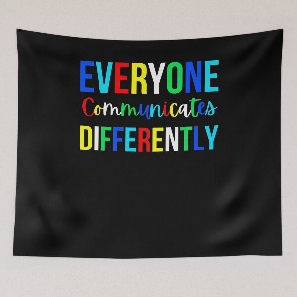 Item preview, Everyone Communicates Differently Autism Awareness Month designed and sold by snowry.