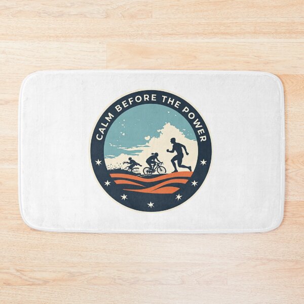 Item preview, Calm Before the Power | Triathlon Motivation Sticker designed and sold by Triathlongram.