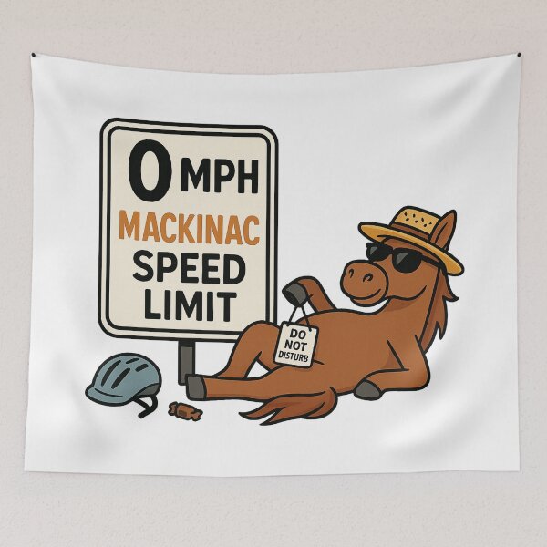 Item preview, 0 MPH – Mackinac Speed Limit designed and sold by Globalcitytees.