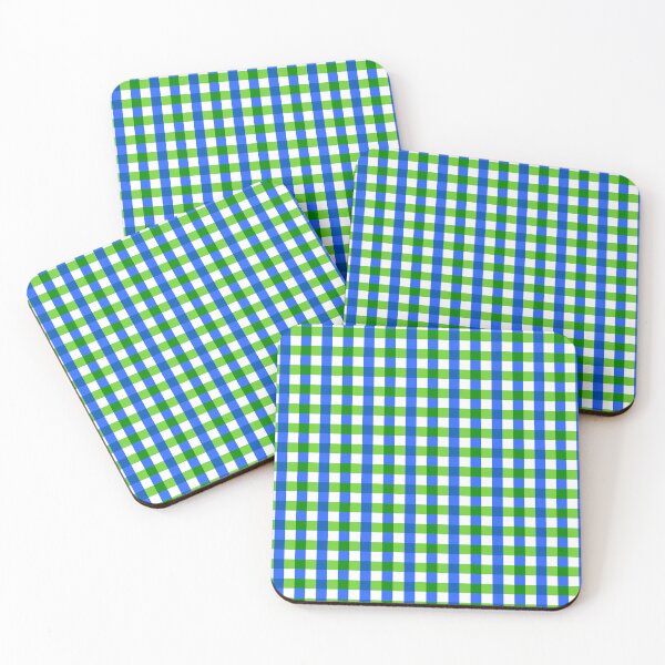 Item preview, Blue and Green Gingham Plaid  designed and sold by PatternTitan.
