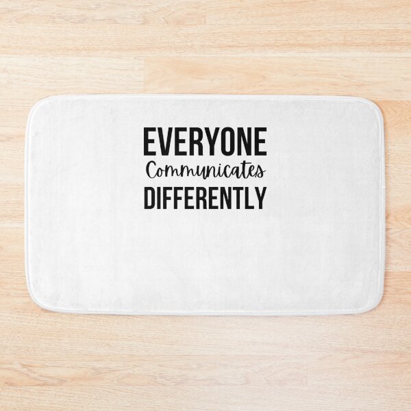 Item preview, Everyone Communicates Differently cute Autism Awareness designed and sold by snowry.