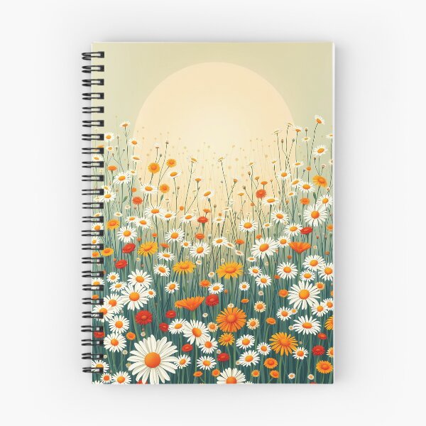 Item preview, Whimsy Notebook – Playful Floral Journal for Daily Notes designed and sold by Pandi-makes.