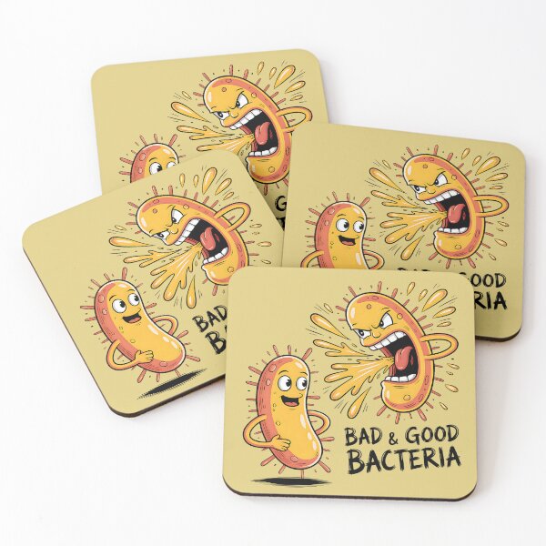 Item preview, Bacterias buenas y bacterias malas: humor científico designed and sold by SurrealArtSzysz.