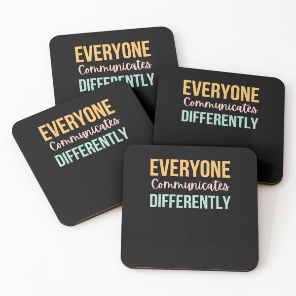 Item preview, Everyone Communicates Differently cute speech pathologist designed and sold by snowry.