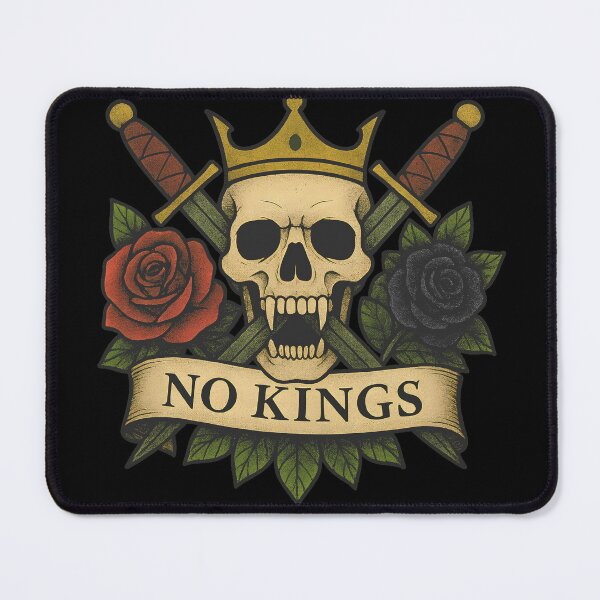 Item preview, No Kings Tattoo designed and sold by Counterhegemonic Apparel.