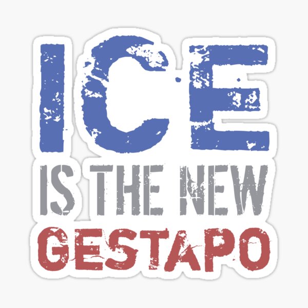 Vista previa del artículo con la obra «El hielo es la nueva Gestapo», diseñado y vendido por thepixelgarden.