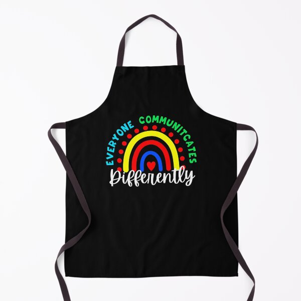 Item preview, Everyone Communicates Differently autism awareness rainbow designed and sold by snowry.