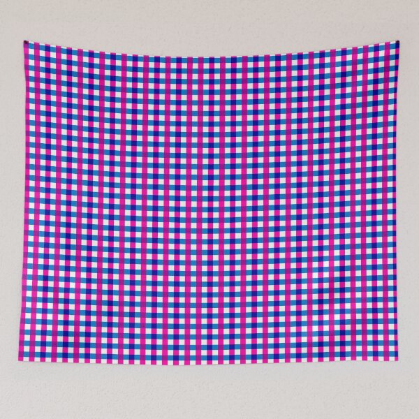 Item preview, Pink and Blue Gingham Plaid  designed and sold by PatternTitan.