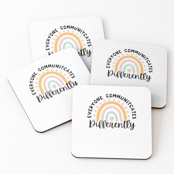 Item preview, Everyone Communicates Differently language pathology rainbow designed and sold by snowry.
