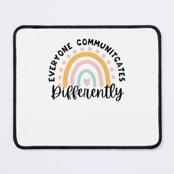 Item preview, Everyone Communicates Differently language pathology rainbow designed and sold by snowry.