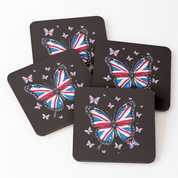 Item preview, Union Jack Flag Butterfly Design Union Flag Patriotic UK Flag Butterfly Design designed and sold by adsman68.