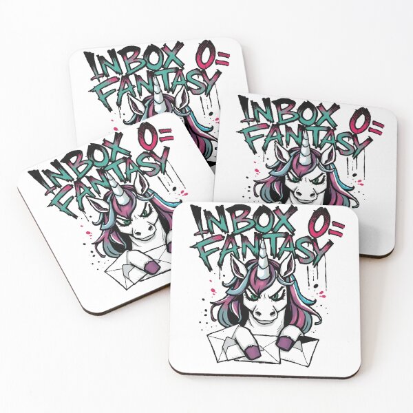 Item preview, Office Humor Unicorn Inbox Zero Fantasy Design designed and sold by FoxyJags.