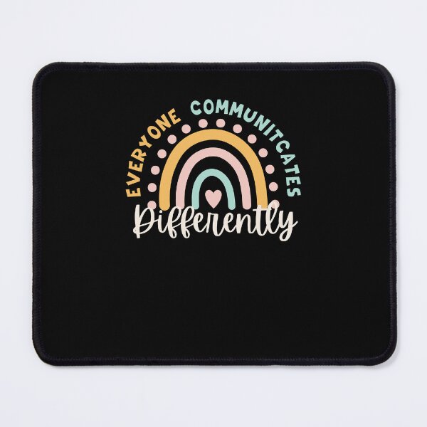 Item preview, Everyone Communicates Differently speech pathologist rainbow designed and sold by snowry.