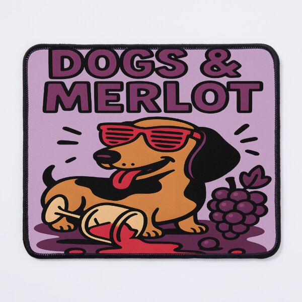 Item preview, Dogs & Merlot designed and sold by Uglyandcute.