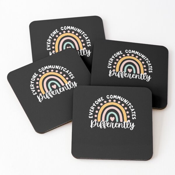 Item preview, Everyone Communicates Differently Neurodiversity rainbow designed and sold by snowry.