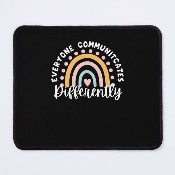 Item preview, Everyone Communicates Differently Neurodiversity rainbow designed and sold by snowry.