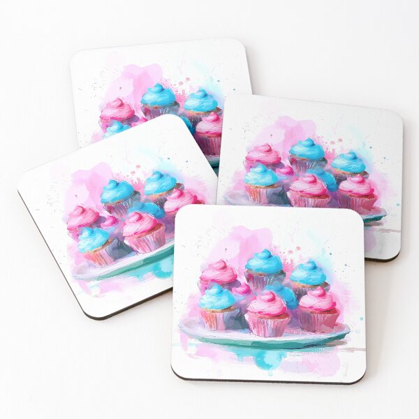 Artikelvorschau, Cupcake Cupcakes Pastell entworfen und verkauft von ArtbyJustis.