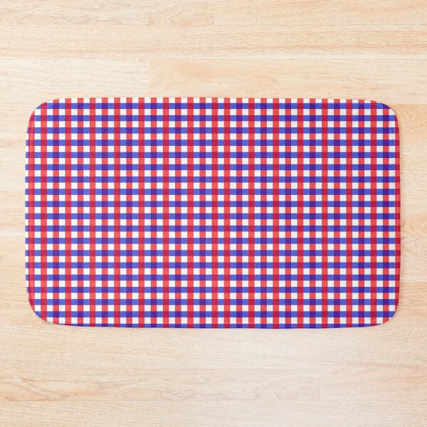 Item preview, Red and Blue Gingham Plaid  designed and sold by PatternTitan.