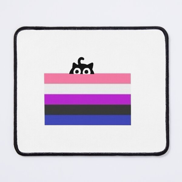 Item preview, Cat Genderfluid pride designed and sold by Dragon’s Den Designs.