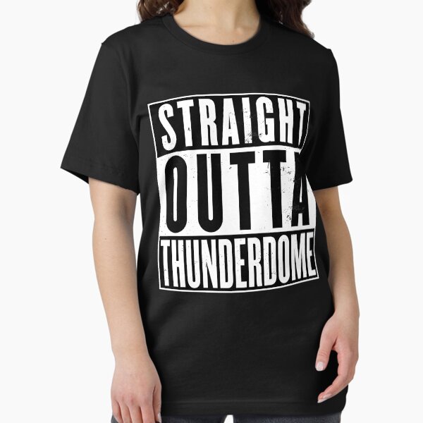 Item preview, Straight Outta Thunderdome – Post-Apocalyptic Parody Typography Design	 designed and sold by Victor Shadehorn.