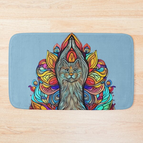 Item preview, Cat Yogini  meditation tee  designed and sold by JumWow.