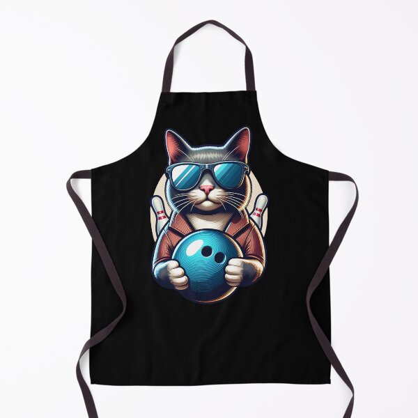 Item preview, A cool cat plays bowling designed and sold by ReneMM.