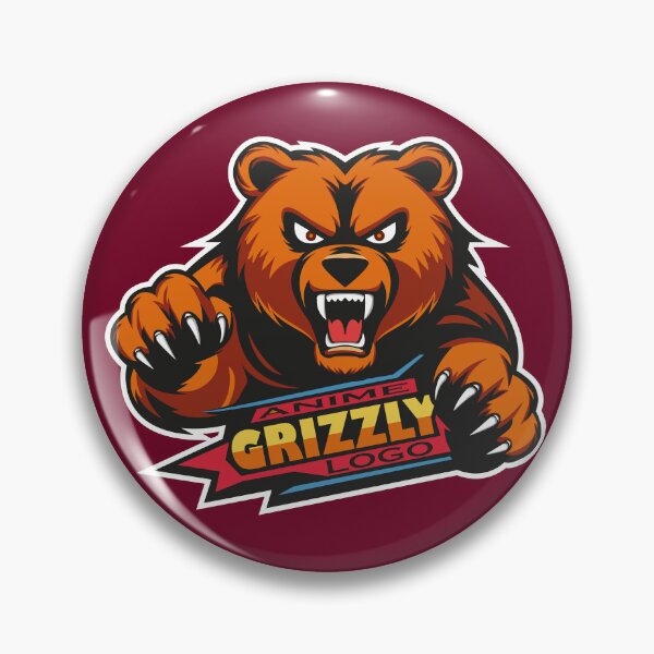 Item preview, Grizzly bear anime logo designed and sold by MerlinWear.